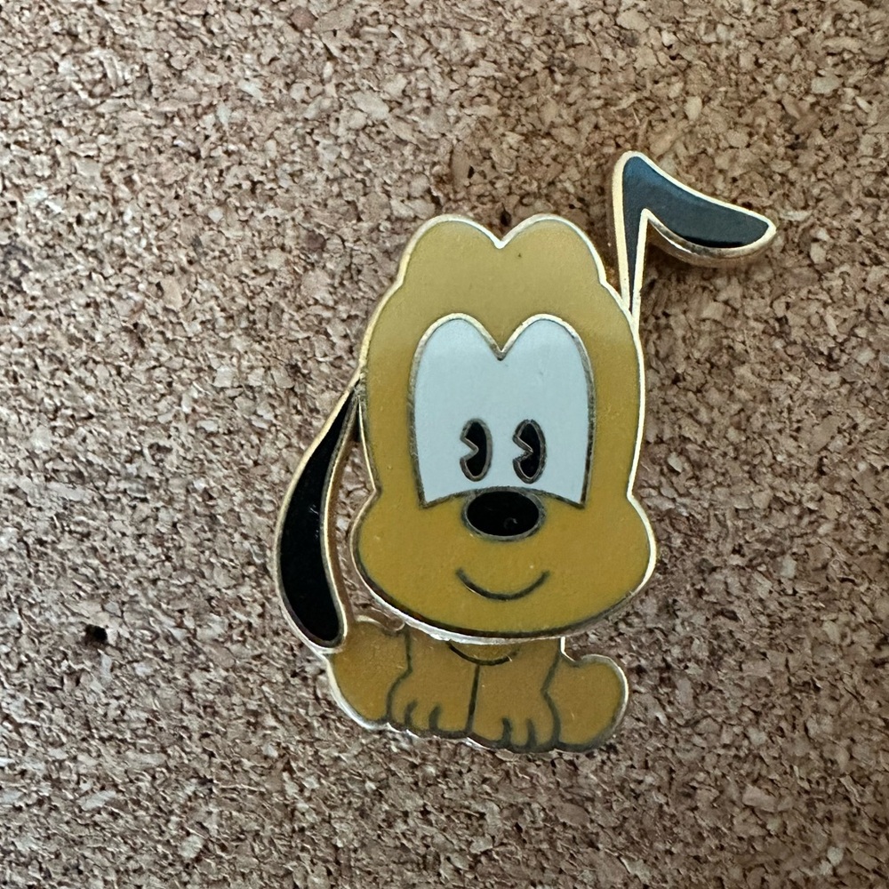 Disney Pluto Cuties Collection Bobble Head Pin Authentic Disney Pin